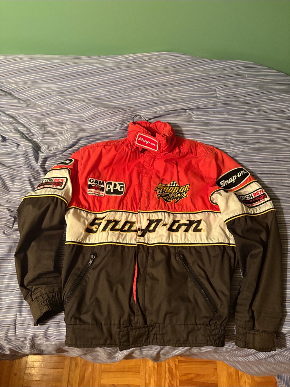 Snap-on Red, White & Black Racing Windbreaker Jacket